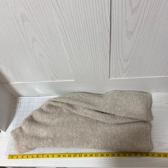 Ann Taylor Sweater Women Small Cream Oatmeal Wool Blend Flare Neutral Lagenlook - Picture 7 of 8